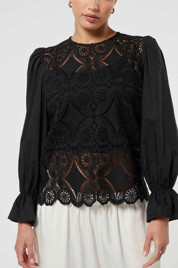 BRAN BLOUSE BLACK