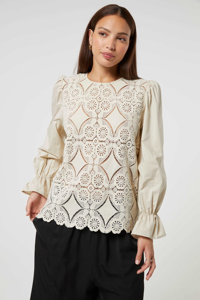 BRAN BLOUSE BEIGE