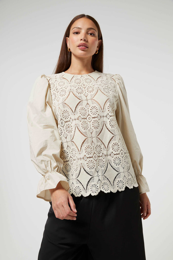 BRAN BLOUSE BEIGE