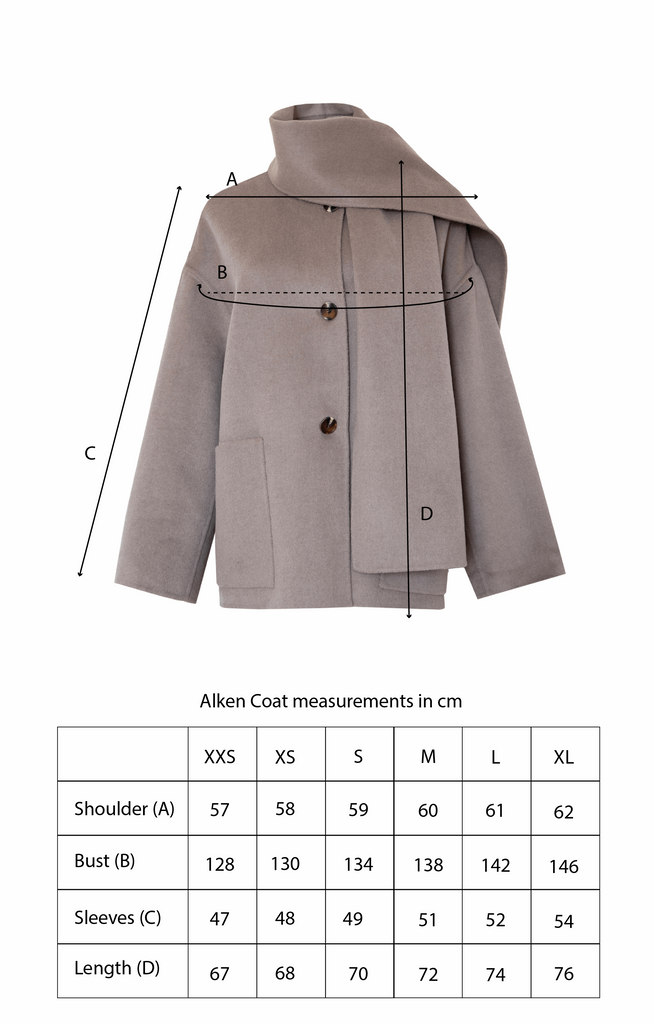 ALKEN COAT TAUPE